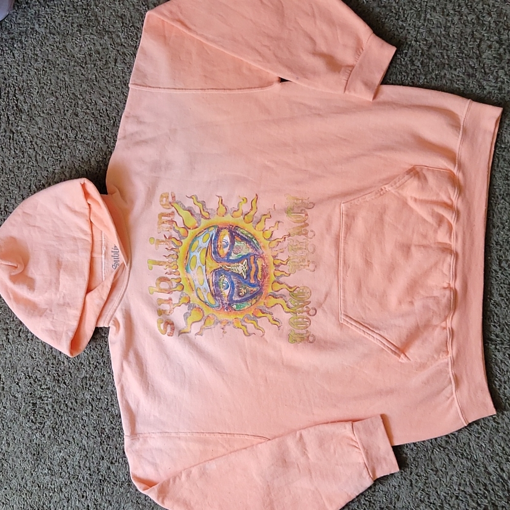 Sublime Long Beach hoodie orange Oversize